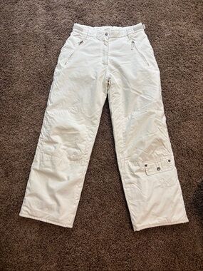 D2 Snow Pants Ivory Girls 16 Waterproof Windproof Ski Snowboard Winter